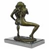 Image 4 : Nude Female Bronze on Marble Base Statue