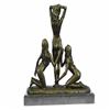 Image 3 : Three Friends Tree Some Graces Girls Bronze Sculpture