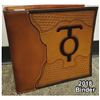 Image 1 : DONATION LOT - HAND-TOOLDED LEATHER BINDER