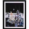 Image 1 : 2001: A SPACE ODYSSEY (1968) - Limited-Edition Print of Astronauts and Lunar Base by Robert McCall