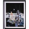 Image 6 : 2001: A SPACE ODYSSEY (1968) - Limited-Edition Print of Astronauts and Lunar Base by Robert McCall