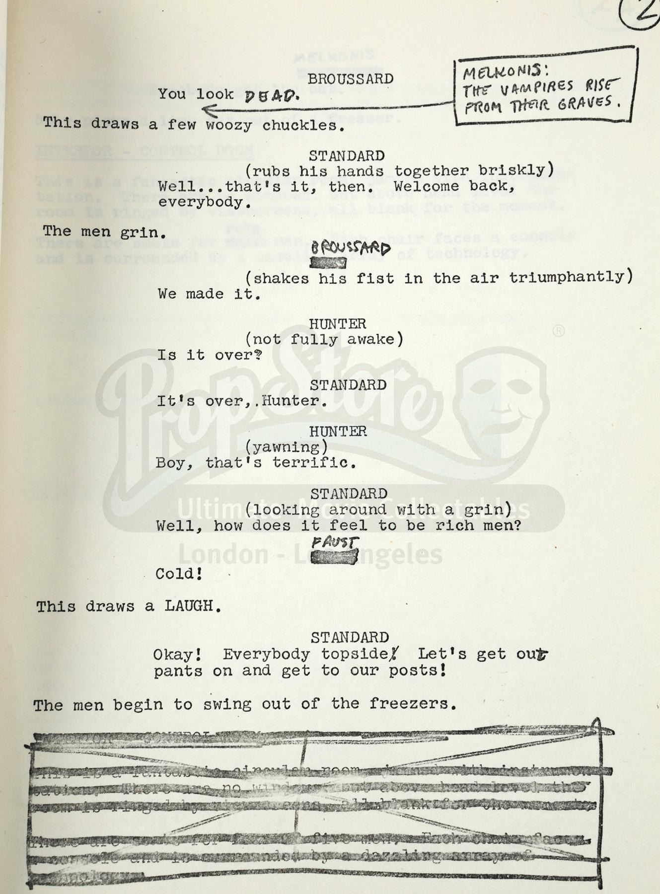 ALIEN (1979) - Pair of Ron Cobb's Personal Production Scripts