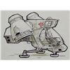Image 3 : ALIEN (1979) - Hand-drawn Ron Cobb Nostromo Heli-Jet Concept Sketch