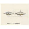 Image 1 : *BATTERIES NOT INCLUDED (1987) - Pair of Hand-drawn Ralph McQuarrie “Pop” Spaceship Illustration She