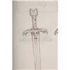 Image 2 : CONAN THE BARBARIAN (1982) - Ron Cobb Hand-Drawn Father's Sword Design