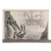 Image 7 : GOONIES, THE (1985) - Greg Winters Hand-Drawn Waterslide/Cavern and Pirate Ship Advertising Concept 