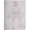 Image 2 : JASON AND THE ARGONAUTS (1963) - Hand-drawn Ray Harryhausen Concept Sketch of Talos and the Argo
