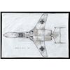 Image 3 : RAIDERS OF THE LOST ARK (1981) - Pair of Hand-Drawn Ron Cobb Early Draft Nazi Plane Concept Sketches