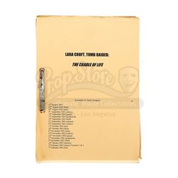 LARA CROFT TOMB RAIDER: THE CRADLE OF LIFE (2003) - Revised Production-Used Script