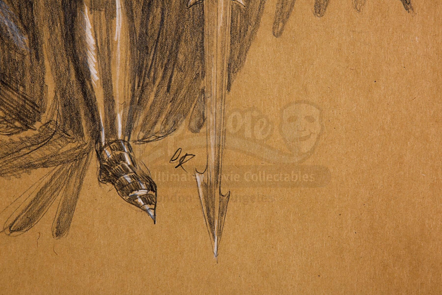 LEGEND (1985) - Charles Knode Pencil-Drawn Costume Designs