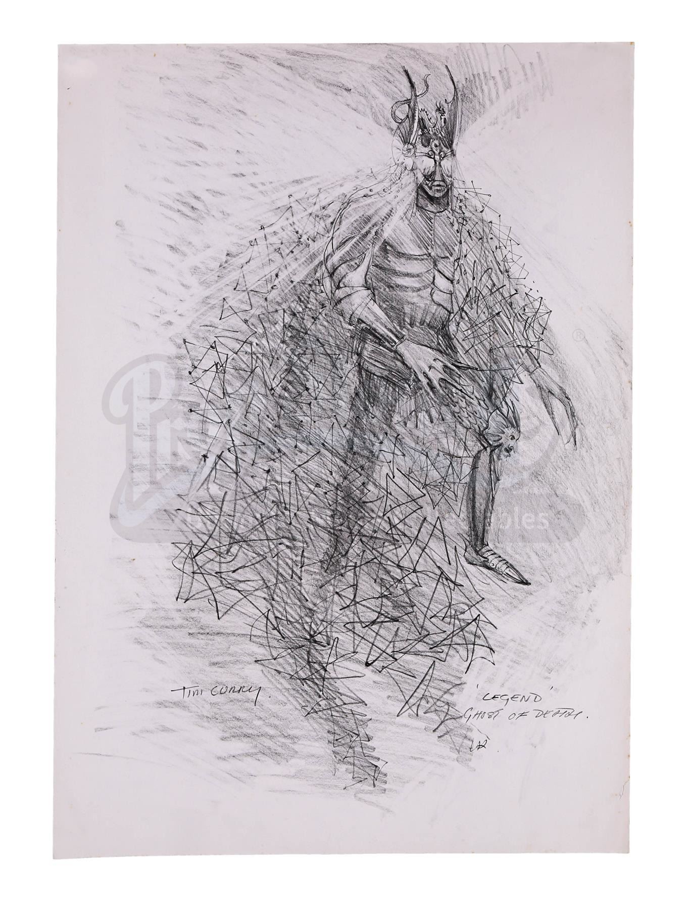 LEGEND (1985) - Charles Knode Pencil-Drawn Costume Designs