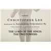 Image 9 : LORD OF THE RINGS, THE (2001-2003) - Sir Christopher Lee Estate Collection: Sir Christopher Lee's Sc