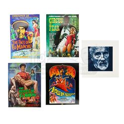 VARIOUS PRODUCTIONS  - Sir Christopher Lee Estate Collection: Four Autographed Christopher Lee Press