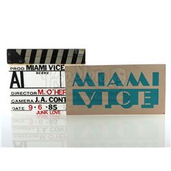 MIAMI VICE (TV SERIES, 1984 - 1990) - Clapperboard and Dash Card