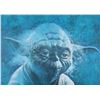 Image 2 : STAR WARS: THE LAST JEDI (2017) - Hand-Painted Yoda Portrait with Personalised Frank Oz Signature