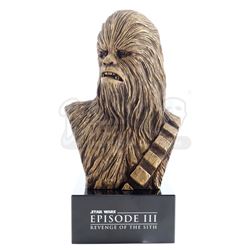 STAR WARS: REVENGE OF THE SITH (2005) - ILM Chewbacca Statue Crew Gift