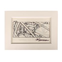 STAR WARS: A NEW HOPE (1977) - Joe Johnston Hand-Drawn Storyboard - X-Wing Pilot