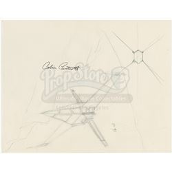 STAR WARS: A NEW HOPE (1977) - Hand-drawn Colin Cantwell X-Wing Fighter Sketch