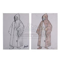 STAR WARS: A NEW HOPE (1977) - John Mollo Obi-Wan (Alec Guinness) Production Costume Design