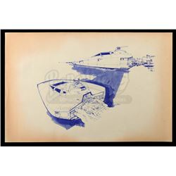 STAR WARS: A NEW HOPE (1977) - Y-Wing Cockpit Dyeline by Joe Johnston