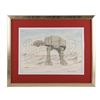 Image 1 : STAR WARS: THE EMPIRE STRIKES BACK (1980) - Alan Tomkins Hand-Painted Watercolour AT-AT Artwork