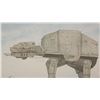 Image 3 : STAR WARS: THE EMPIRE STRIKES BACK (1980) - Alan Tomkins Hand-Painted Watercolour AT-AT Artwork