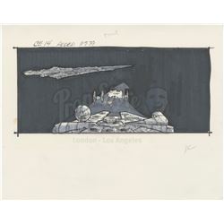 STAR WARS: THE EMPIRE STRIKES BACK (1980) - Pair of Hand-drawn Dave Carson Millennium Falcon Storybo