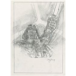 STAR WARS: THE EMPIRE STRIKES BACK (1980) - Hand-drawn Tom Jung Poster Concept Sketch