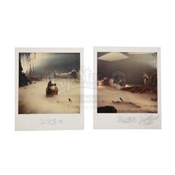 STAR WARS: THE EMPIRE STRIKES BACK (1980) - On Set Polaroids Featuring Luke and R2-D2 on Dagobah