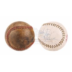 SUPERMAN IV: THE QUEST FOR PEACE (1987) - Christopher Reeve Autographed Baseball and Special-Effects
