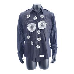 TERMINATOR 2: JUDGMENT DAY (1991) - T-1000 (Robert Patrick) Bullet-hit Zip-up LAPD Shirt