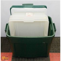 BUNDLE OF TOTES WITH LIDS