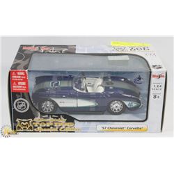 NHL SPECIAL EDITION TOP DOG 57 CORVETTE 1:24 SCALE