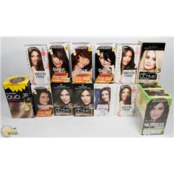 FLAT OF ASSORTED HAIR DYE