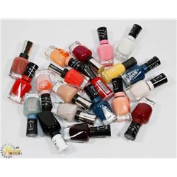 BAG OF ASSORTED NAIL POLISH.