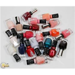 BAG OF ASSORTED NAIL POLISH.