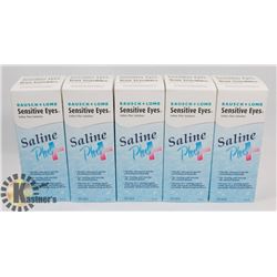 BAG OF 5 BAUSCH & LOMB SENSITIVE EYES SALINE