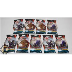 9 PACKS BAKUGAN BATTLE BRAWLERS BOOSTER PACKS.