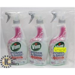 LOT OF 3 VIM POWER & SHINE ANTI BACTERIAL