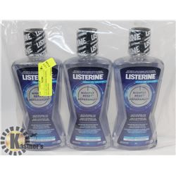 LOT OF 3 LISTERINE NIGHTLY RESET MOUTHWASH