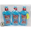 Image 1 : LOT OF 3 LISTERINE TOTAL CARE MOUTH WASH