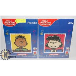 PEANUTS LATCH HOOK KITS.