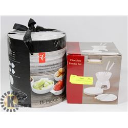 SET OF 2 CHOCOLATE FONDUE SETS