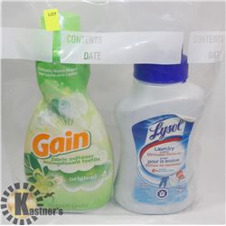 BAG OF LAUNDRY SUPPLIES