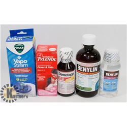 BAG OF ASSORTED COLD MEDICINE