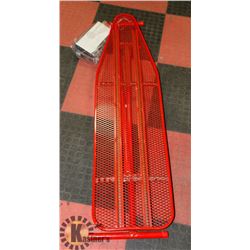 IRONING BOARD WITH VINTAGE TRAVEL IRON IN