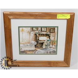 14 X 12 COUNTRY CHARM FRAMED PRINT