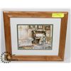 Image 1 : 14 X 12 COUNTRY CHARM FRAMED PRINT