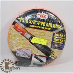 NEW 25' X 3/8" PVC AIR HOSE