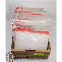 BOX OF 7 BAGS OF MASTER PLUMBER WASHERS